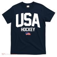 USA American Flag Hockey T-Shirt thumb 0