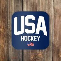 USA American Flag Hockey Coaster thumb 0