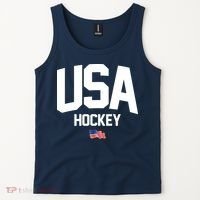 USA American Flag Hockey Tank Top thumb 2