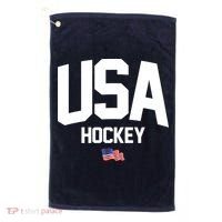USA American Flag Hockey Golf Towel thumb 0