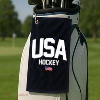 USA American Flag Hockey Golf Towel thumb 2