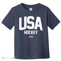 USA American Flag Hockey Toddler T-Shirt thumb 0