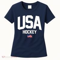 USA American Flag Hockey Women's T-Shirt thumb 0