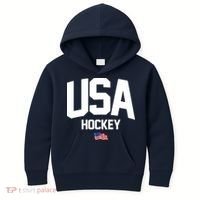 USA American Flag Hockey Kids Hoodie thumb 0