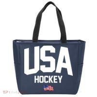 USA American Flag Hockey Tote Bag thumb 0