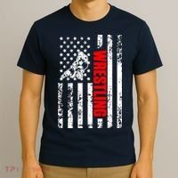 US American Flag Sports Patriotic Wrestling T-Shirt thumb 3