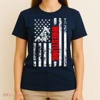 US American Flag Sports Patriotic Wrestling T-Shirt thumb 4