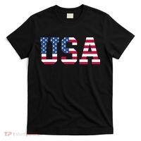 Usa American Flag Patriotic Red White Blue Stars & Stripes T-Shirt thumb 0