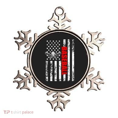 US American Flag Baseball Patriotic Baseball Ornament