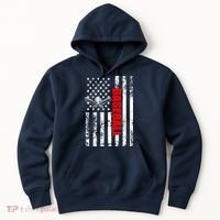 US American Flag Baseball Patriotic Baseball Hoodie thumb 0