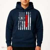 US American Flag Baseball Patriotic Baseball Hoodie thumb 2