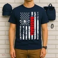 US American Flag Baseball Patriotic Baseball T-Shirt thumb 6