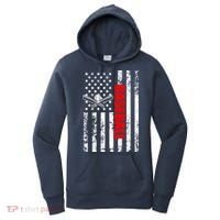 US American Flag Baseball Patriotic Baseball Women's Hoodie thumb 0