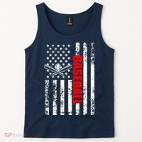US American Flag Baseball Patriotic Baseball Tank Top thumb 2