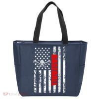 US American Flag Baseball Patriotic Baseball Tote Bag thumb 0