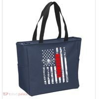 US American Flag Baseball Patriotic Baseball Tote Bag thumb 2