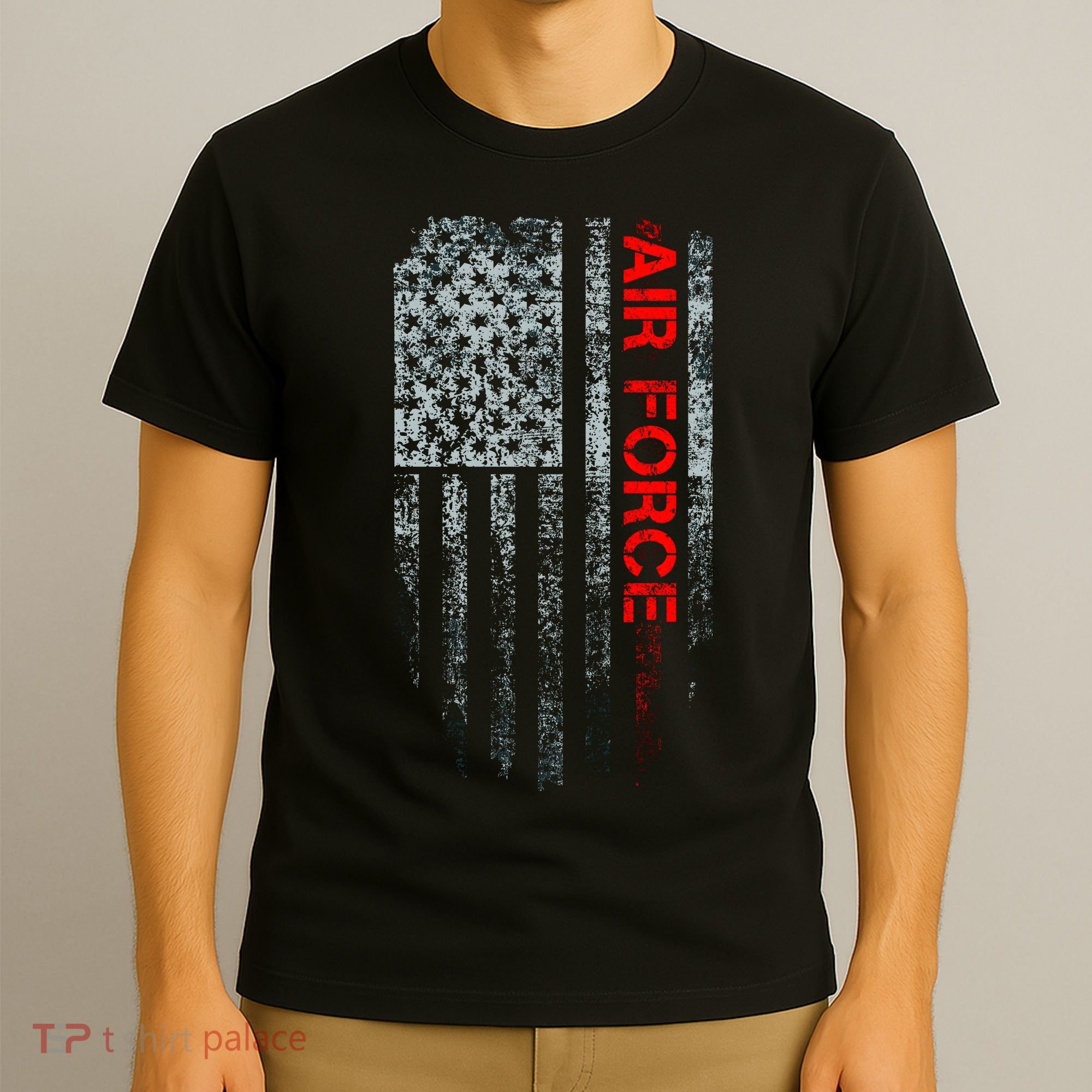 U.S. Air Force Vintage USA Flag T-Shirt