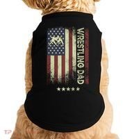 Usa American Flag - Wrestling Dad Cute Gift Doggie Tank thumb 0