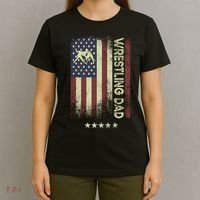Usa American Flag - Wrestling Dad Cute Gift T-Shirt thumb 4