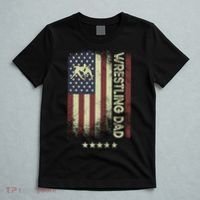 Usa American Flag - Wrestling Dad Cute Gift T-Shirt thumb 5