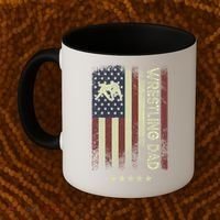 Usa American Flag - Wrestling Dad Cute Gift Coffee Mug thumb 2