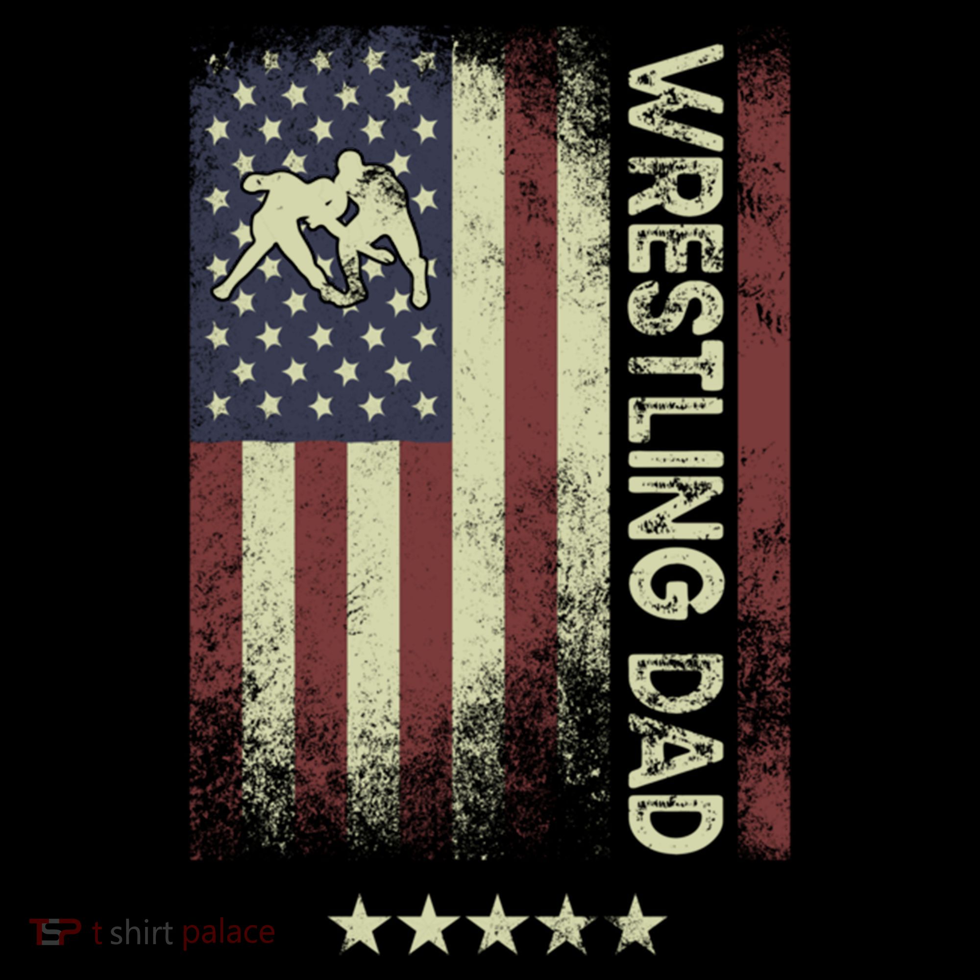 Usa American Flag - Wrestling Dad Cute Gift Coffee Mug