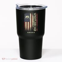 Usa American Flag - Wrestling Dad Cute Gift Tumbler thumb 0