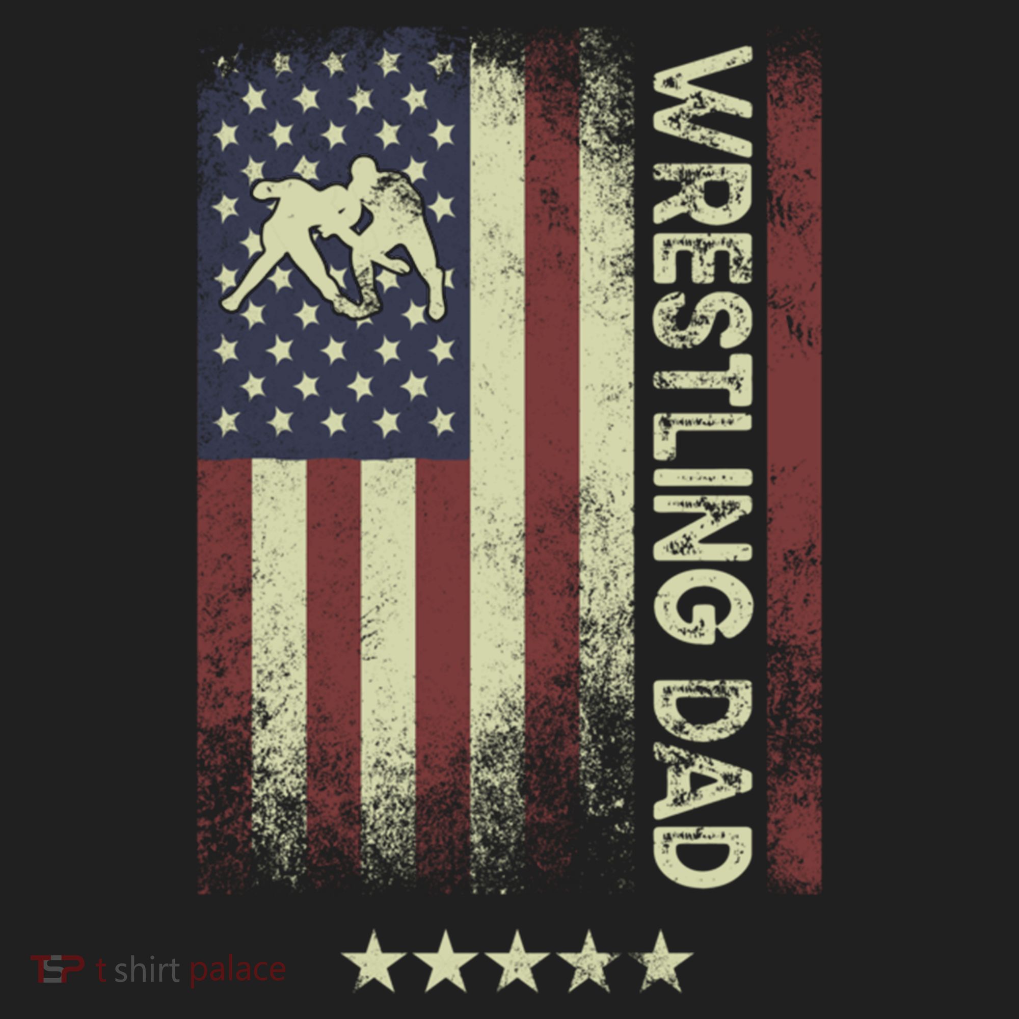 Usa American Flag - Wrestling Dad Cute Gift Tumbler