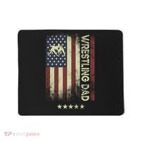 Usa American Flag - Wrestling Dad Cute Gift Mousepad thumb 0