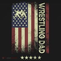 Usa American Flag - Wrestling Dad Cute Gift Tank Top thumb 6