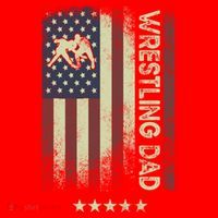 Usa American Flag - Wrestling Dad Cute Gift Santa Hat thumb 1