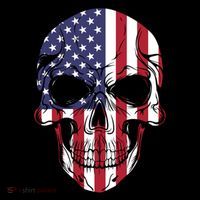 Us American Flag Patriotic Skull Gift Women's Hoodie thumb 2