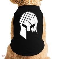 USA American Flag Warrior Skull Helmet Doggie Tank thumb 0