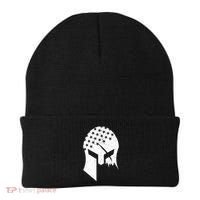 USA American Flag Warrior Skull Helmet Beanie thumb 0