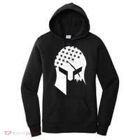 USA American Flag Warrior Skull Helmet Women's Hoodie thumb 0