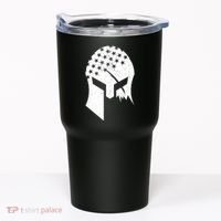 USA American Flag Warrior Skull Helmet Tumbler thumb 0
