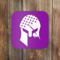 USA American Flag Warrior Skull Helmet Coaster thumb 0