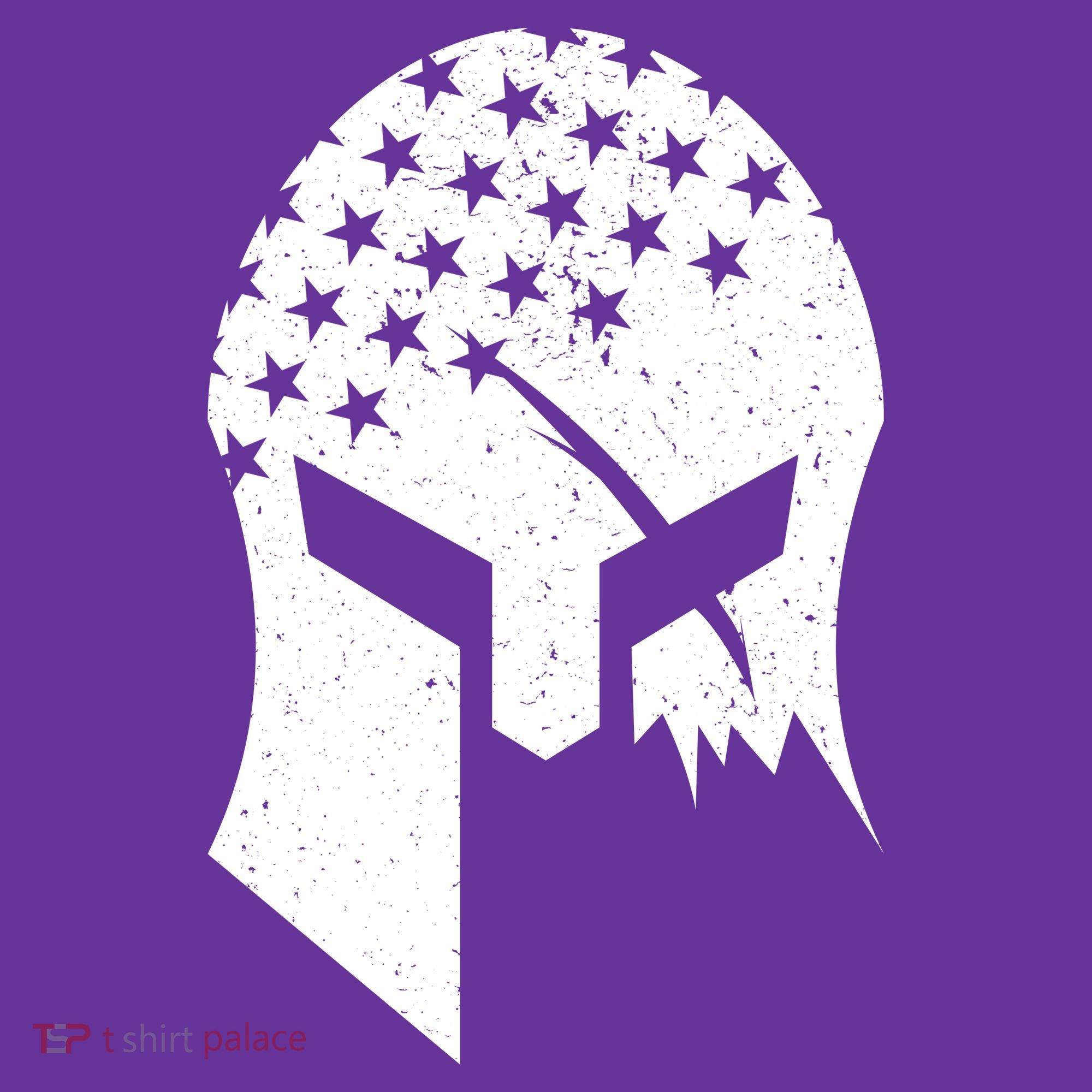USA American Flag Warrior Skull Helmet Mousepad
