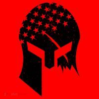 USA American Flag Warrior Skull Helmet Santa Hat thumb 1