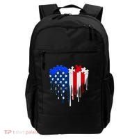 USA American Flag Puzzle Heart Backpack thumb 0