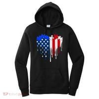 USA American Flag Puzzle Heart Women's Hoodie thumb 0