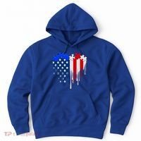 USA American Flag Puzzle Heart Hoodie thumb 0