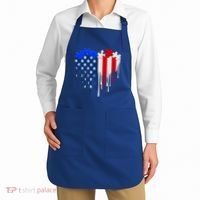USA American Flag Puzzle Heart Apron thumb 2