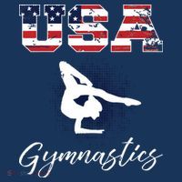 USA American Flag Gymnastics Tee Gymnast 4th Of July T-Shirt thumb 7