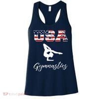 USA American Flag Gymnastics Tee Gymnast 4th Of July Women's Tank Top thumb 0
