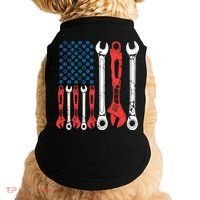 Usa American Flag Mechanic Gift Doggie Tank thumb 0