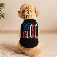 Usa American Flag Mechanic Gift Doggie Tank thumb 2