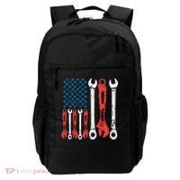 Usa American Flag Mechanic Gift Backpack thumb 0