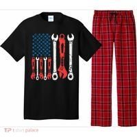 Usa American Flag Mechanic Gift Pajama Set thumb 0