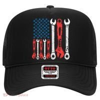 Usa American Flag Mechanic Gift Hat thumb 0